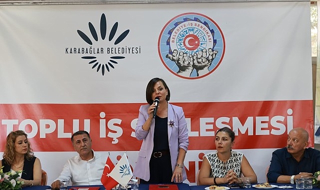 Karabağlar Belediyesi’nde toplu iş sözleşmesi sevinci Karabağlar Belediyesi’nde Belediye-İş Sendikası 4 No'lu Şube’ye bağlı 119 kadrolu