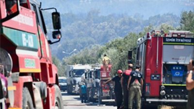 İzmir’de etkisini artıran sıcak hava ve kuvvetli rüzgâr yangın riskini