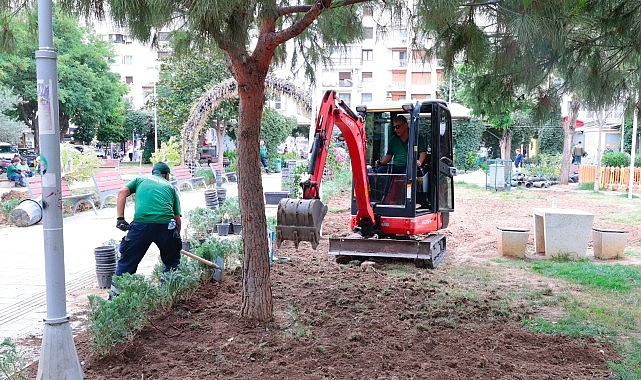 Konak’ın parklarında bakım seferberliği Konak Belediyesi’nin ilçe genelindeki park ve yeşil alanlarda tam gaz