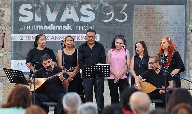 Madımak Unutulmadı. 35 Can Karabağlar ‘da Anıldı Sivas Madımak Katliamı'nın 33. yıl dönümünde yakılarak katledilen 35 can,