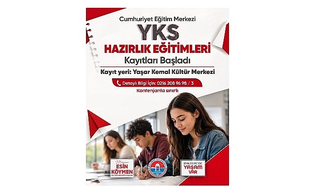 Maltepe Belediyesi’nin YKS hazırlık kursu kayıtları başladı Maltepe Belediyesi Cumhuriyet Eğitim Merkezi’nde Yükseköğretim Kurumları Sınavı (YKS) hazırlık