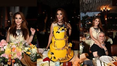 Melisa Özmen, özel doğum gününü Boaz Rooftop'ta, Kuruçeşme'de boğaz manzarası