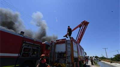 İzmir Büyükşehir Belediyesi İtfaiye Daire Başkanlığı, Menemen'de bir geri dönüşüm