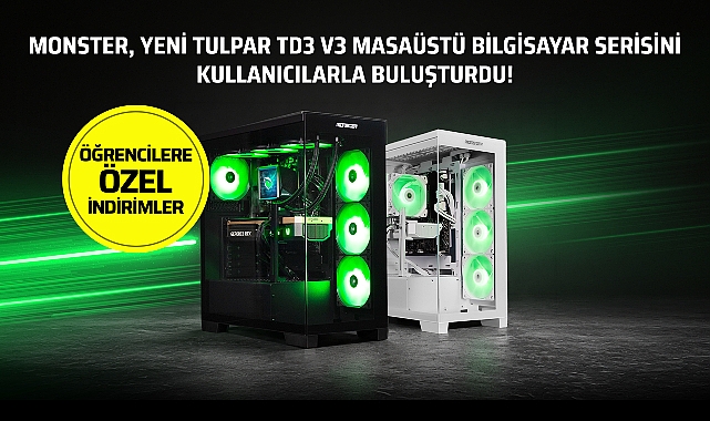 Monster yeni Tulpar TD3 V3 masaüstü bilgisayar serisini kullanıcılarla buluşturdu! Monster, masaüstü bilgisayar ailesinin yeni üyesi Tulpar TD3 V3 serisini kullanıcılarla buluşturdu.