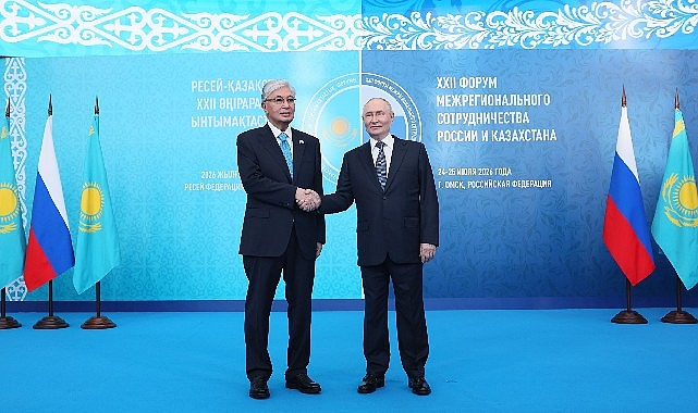 Vladimir Putin ile Kassym-Jomart Tokayev, 22. Rusya-Kazakistan Bölgelerarası İş Birliği