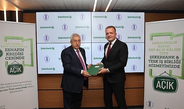 Şekerbank “Kapımız Esnafa Açık” platformu kapsamında, Türkiye Esnaf ve Sanatkârları