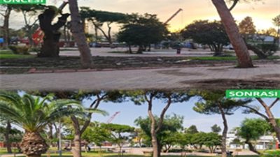 İzmir Büyükşehir Belediyesi, Buca'nın simge yeşil alanlarından Şirinyer Parkı'nı daha