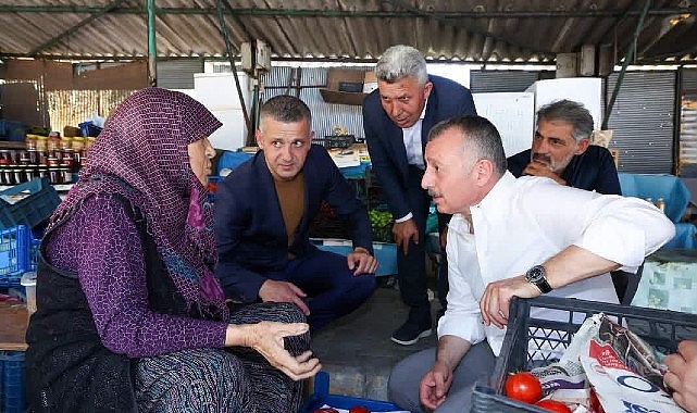 Sokakta, pazarda sıcak, samimi görüntüler Kocaeli Belediye Başkanı Tahir Büyükakın, Kandıra’da Tarımsal Ürün Depolama ve