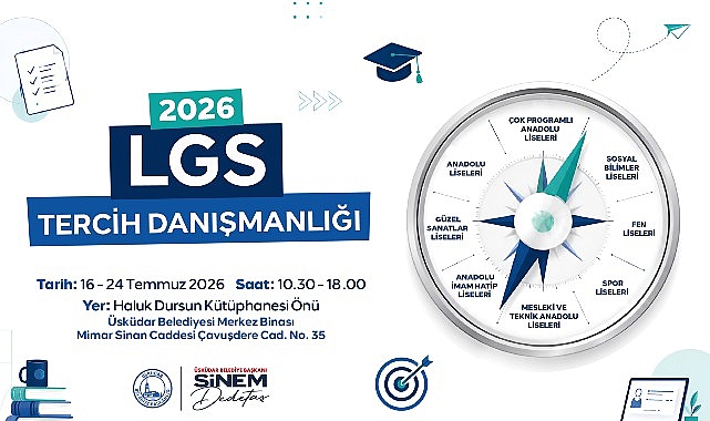 Üsküdar Belediyesi’nden LGS Tercih Döneminde Ücretsiz Rehberlik Desteği Eğitimde fırsat eşitliğini destekleyen çalışmalarını sürdüren Üsküdar Belediyesi, Liselere Geçiş