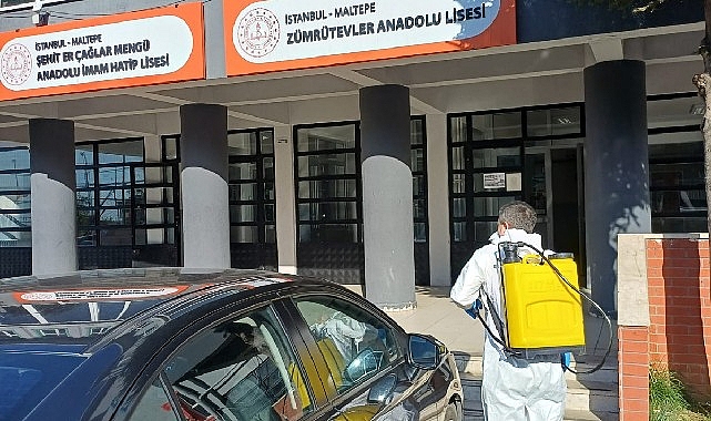 82 okulda dezenfeksiyon ve ilaçlama seferberliği Maltepe Belediyesi Veteriner İşleri Müdürlüğü, 2026-2027 eğitim-öğretim yılı öncesinde ilçe