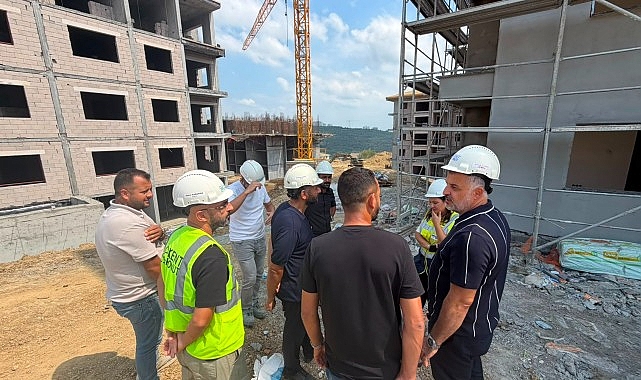 Adliye Lojmanları yükseliyor Kocaeli Büyükşehir Belediyesi iştiraki Kent Konut A.Ş. tarafından Sepetçiler Mahallesi’nde