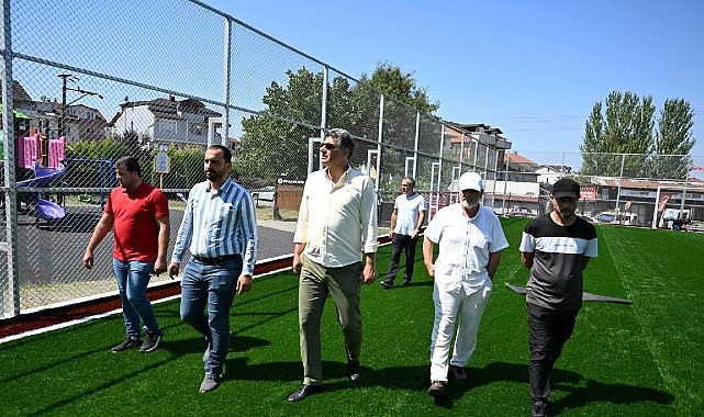 Başkan Kocaman Çalışmaları Yerinde İnceledi Kartepe Belediyesi, ilçede spor altyapısını güçlendirmek ve vatandaşların daha modern