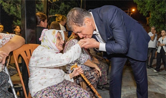 İzmir Büyükşehir Belediye Başkanı Dr. Cemil Tugay, Beydağ’ın Erikli Mahallesi