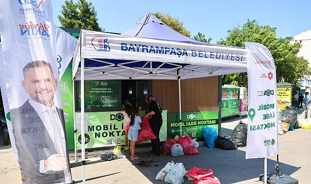 Bayrampaşa’da atıklar paraya dönüşüyor, çevre korunuyor Bayrampaşa Belediye Başkan Vekili İbrahim Akın, belediyenin Sıfır Atık Noktası’nı