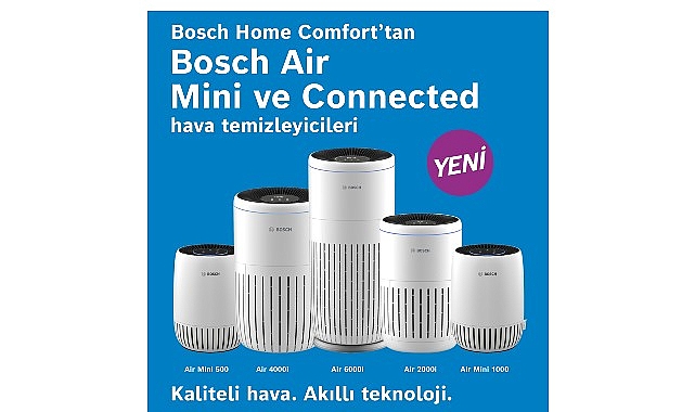 Bosch Home Comfort Group’tan İleri Teknoloji Hava Temizleme Cihazları İklimlendirme sektörünün öncü markalarından Bosch Home Comfort Group, geliştirdiği yenilikçi