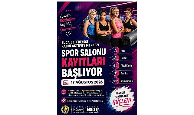 Buca Belediyesi Kadın Aktivite Merkezi’nde yeni dönem spor kayıtları başladı Buca Belediyesi Kadın Aktivite Merkezi’nde yoga, pilates, zumba, step aerobik