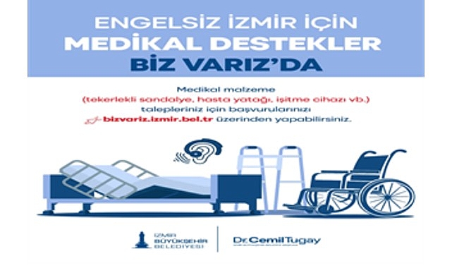Büyükşehir’in medikal malzeme başvurularında dijital dönem İzmir Büyükşehir Belediyesi, ihtiyaç sahibi engelli yurttaşlara yönelik medikal malzeme