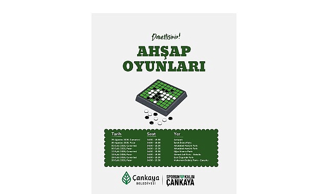 Çankaya Belediyesi, yaz akşamlarını geleneksel ve eğlenceli oyunlarla renklendiriyor. Ahşap