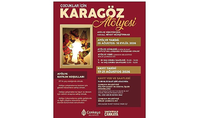 Türk tiyatrosunun asırlık mirası Karagöz, Çankaya’da çocuklarla buluşuyor.