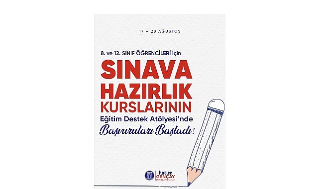 Didim Belediyesi’nden Öğrencilere Sınava Hazırlık Desteği Didim Belediyesi Eğitim Destek Atölyesi’nde 8. ve 12. sınıf öğrencilerine