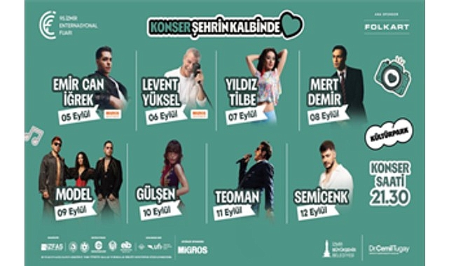 İzmir Büyükşehir Belediyesi ev sahipliğinde, İZFAŞ tarafından 5–13 Eylül 2026