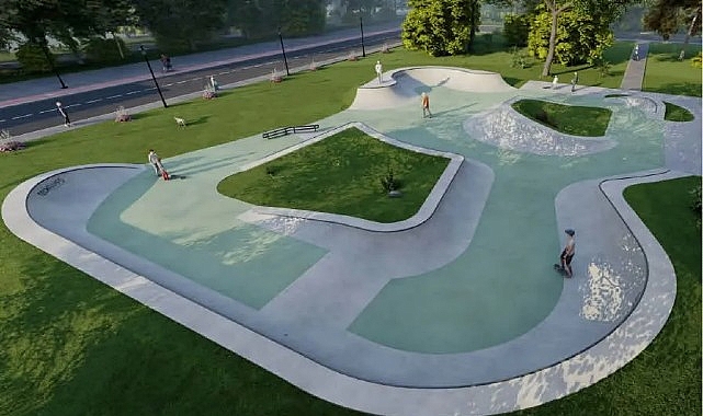 İnegöl Belediyesi’nin daha önce Şehir Parkında hayata geçirdiği Kaykay Parkın