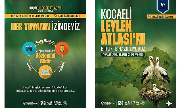 Kocaeli’de her yuvanın izi sürülecek Kocaeli Büyükşehir Belediyesi, kent genelindeki leylek yuvalarını bilimsel yöntemlerle haritalandırıp