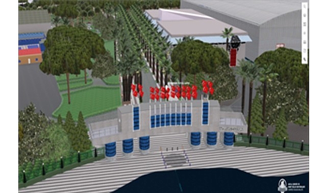 İzmir Büyükşehir Belediyesi, Kültürpark'ı üç boyutlu modeliyle dijital ortama taşıdı.