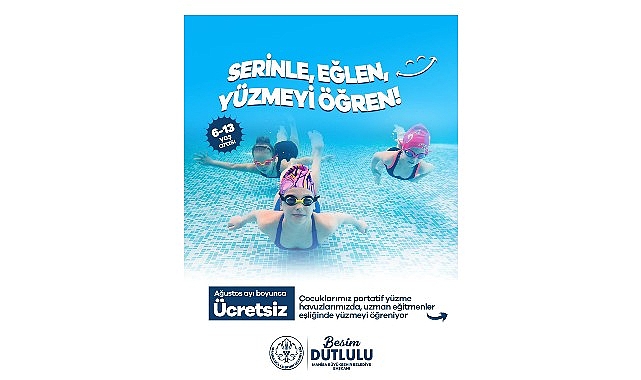 Manisa’da Çocuklar Hem Serinleyecek Hem Yüzme Öğrenecek Manisa Büyükşehir Belediyesi, yaz sıcaklarında çocukları serinletecek ve spora teşvik