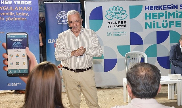 “Şadi Başkan’la Akşam Çayı” buluşması Fethiye Mahallesi’nde düzenlendi Nilüfer Belediyesi’nin mahalle sakinleriyle doğrudan iletişim kurmak ve talepleri yerinde