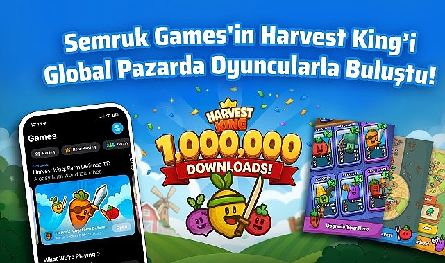 Semruk Games’in Harvest King’i Global Pazarda Oyuncularla Buluştu! Monster Bilgisayar iştiraki İstanbul merkezli mobil oyun stüdyosu Semruk Games