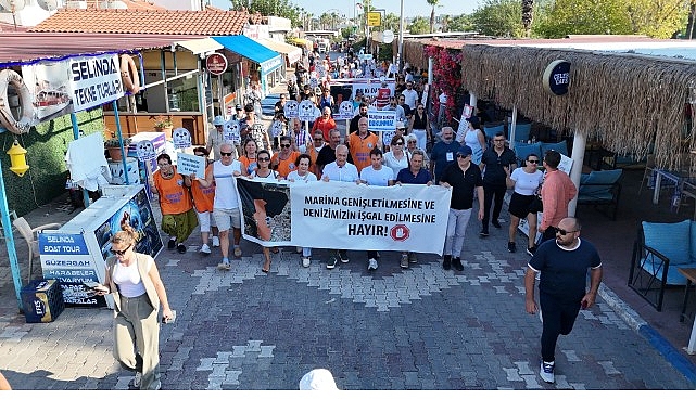 Seferihisar’da Sığacık Körfezi’nde planlanan marina kapasite artışına karşı vatandaşlar, balıkçılar