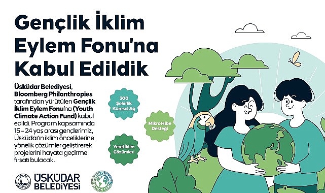 Üsküdar Belediyesi, Bloomberg Philanthropies tarafından yürütülen Gençlik İklim Eylem Fonu’na