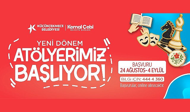 Yeni dönem atölye kayıtları başladı Küçükçekmece Belediyesi'nin sanattan tasarıma, tiyatrodan Türk mutfağına, satrançtan makrome yapımına