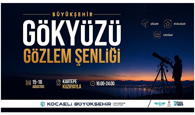 Büyükşehir Belediyesi bünyesinde faaliyet gösteren Kocaeli Bilim Merkezi, yıldızlara en