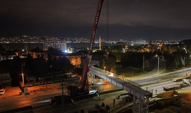 Kocaeli Büyükşehir Belediyesi’nin yürüttüğü Başiskele Kavşağı Koridor Projesi’nde kritik bir