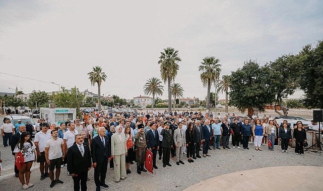 Alaçatı’nın kurtuluşunun 104. yılı törenlerle kutlandı Çeşme Belediye Başkanı Lâl Denizli: “Gazi Mustafa Kemal Atatürk’ün açtığı