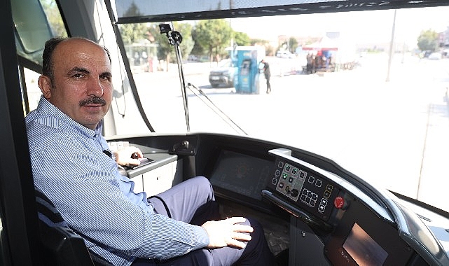 Başkan Altay, Tamamlanan Adliye-Şehir Hastanesi Tramvay Hattı’nda Test Sürüşü Yaptı Konya Büyükşehir Belediye Başkanı Uğur İbrahim Altay, Alaaddin-Adliye Tramvay Hattı’nı