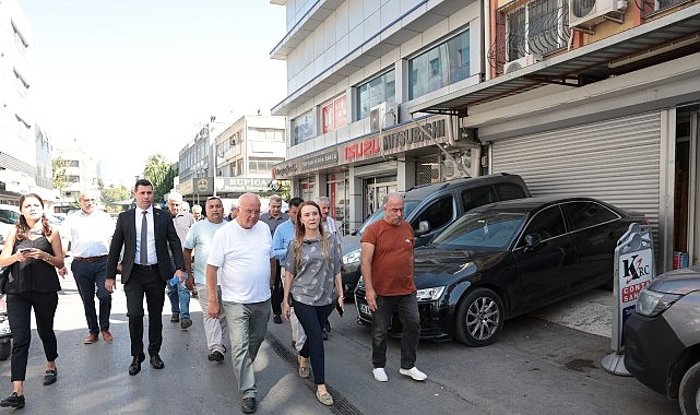 Konak Belediye Başkanı Nilüfer Çınarlı Mutlu, 1. Sanayi Sitesi’ndeki yol