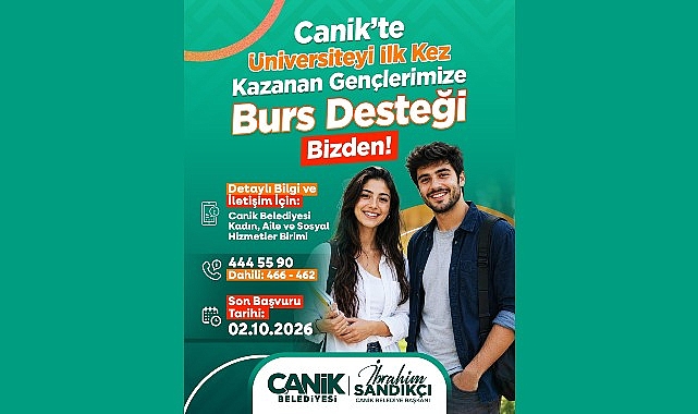 Canik Belediye Başkanı İbrahim Sandıkçı, Eğitim Dostu Belediye ünvanıyla öğrencilere
