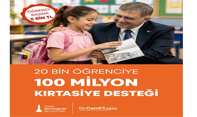İzmir Büyükşehir Belediyesi, ilkokul ve ortaokul öğrencilerine yönelik kırtasiye desteğini