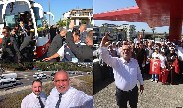 Canik’te Cumhurbaşkanı Erdoğan’a Sevgi Seli Canik Belediye Başkanı İbrahim Sandıkçı, vatandaşlarla birlikte Cumhurbaşkanı Recep Tayyip