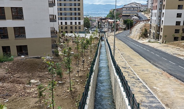 Cedit’te 360 Metrelik Dere Islahı Tamamlandı Kocaeli Büyükşehir Belediyesi İSU Genel Müdürlüğü, İzmit Cedit Mahallesi Kentsel