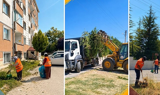Çevre Temizliği İçin Ekipler Sahada Kahramankazan Belediyesi Temizlik İşleri Müdürlüğü ekipleri, ilçe genelinde çevre temizliğine
