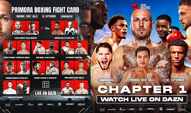‘Chapter One – Fight Night’ Ludwigshafen’da boksseveerleri buluşturdu Almanya’da boks dünyası, 5 Eylül 2026 gecesi PRİMORA BOXİNG’in düzenlediği