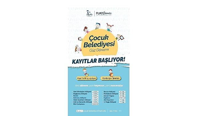 Seferihisar Belediyesi Çocuk Belediyesi, çocukların eğitimden sanata, spordan kişisel gelişime