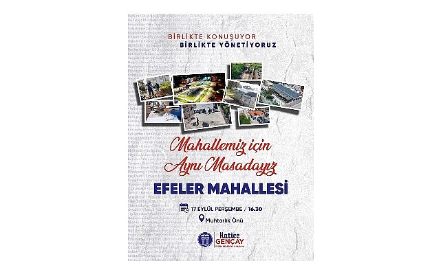 Didim Belediyesi, “Mahallemiz İçin Aynı Masadayız” Buluşmalarıyla Mahalle Sakinleriyle Bir Araya Geliyor Didim Belediyesi, kent yönetiminde mahalle sakinlerinin görüş ve önerilerini doğrudan