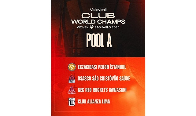 Eczacıbaşı Peron İstanbul’un Dünya Kulüpler Şampiyonası’ndaki rakipleri belli oldu Eczacıbaşı Peron İstanbul’un, 2026 FIVB Kadınlar Voleybol Dünya Kulüpler Şampiyonası’ndaki