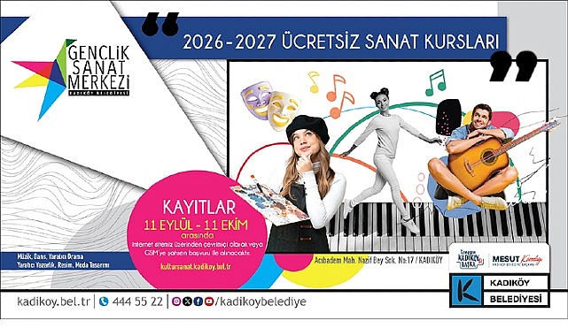 Kadıköy Belediyesi Gençlik Sanat Merkezi, yeni döneme dolu dolu bir