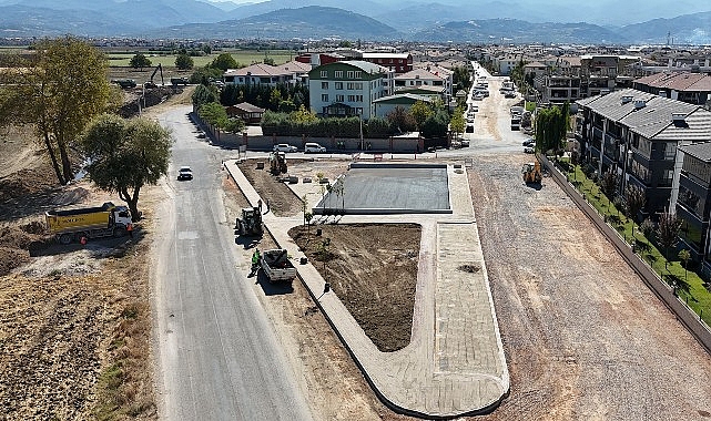 İnegöl Belediyesi, Alanyurt Yeni Mahallede 2100 m2 alan üzerinde semt